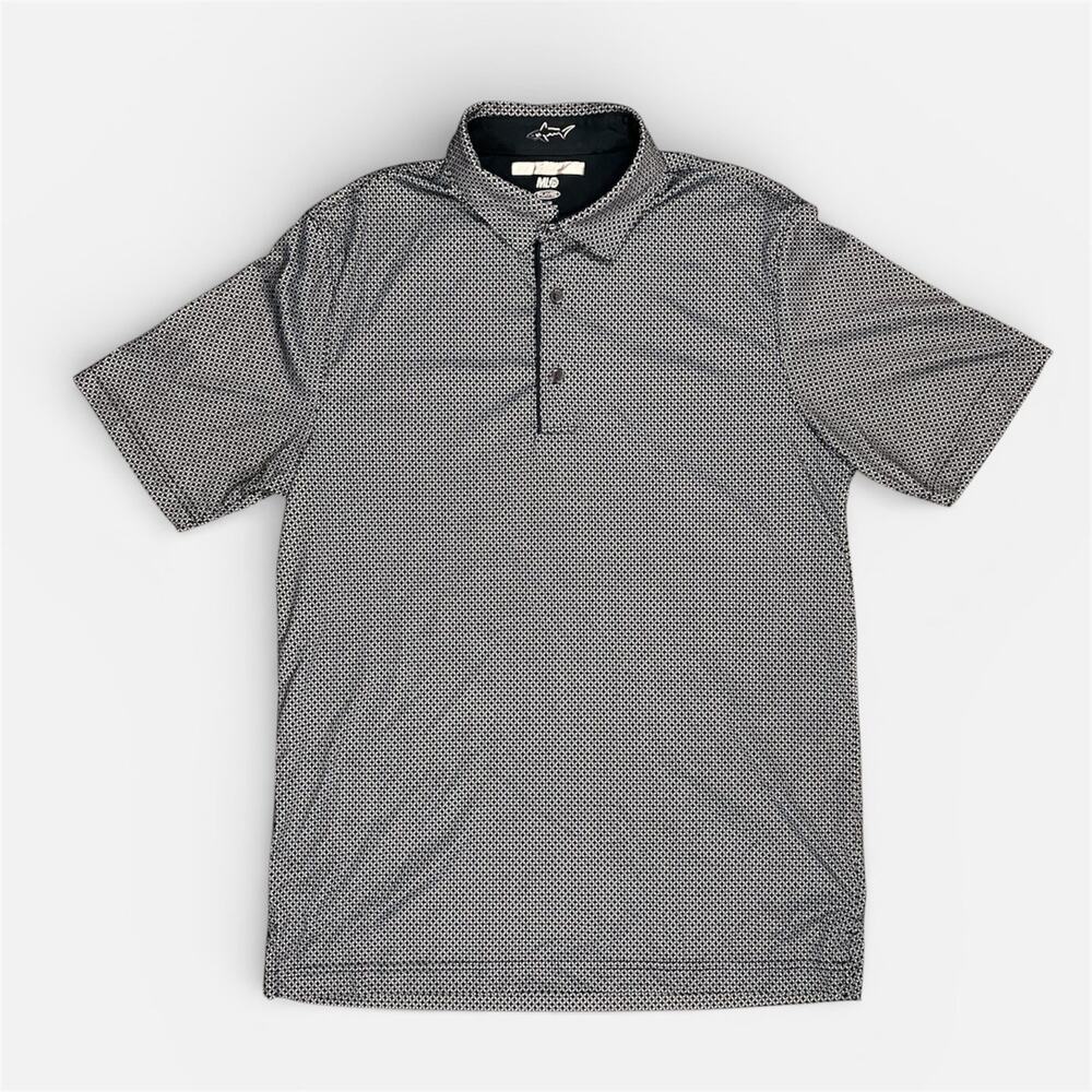 Greg Norman ML 75 Play Dry Men’s Golf Polo Shirt Medium Euc